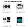 AIZO VENTIX Smart Ring for Men Women Fitness Health Tracker Ring Ceramic with Heart Rate (Black, 11) view 2