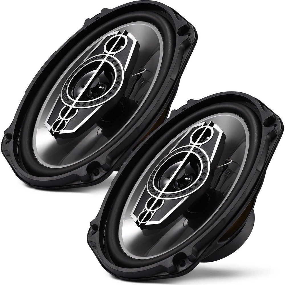 6x9-inch Five-Way car coaxial Speakers, 1000W MAX, 4-ohm impedance, Universal car Stereo Speakers, Designed for Door mounting, Offer Non-Destructive Installation. (TS-A6995S)