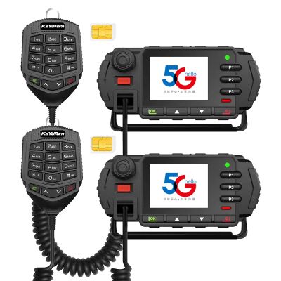 KAYOTOM 4G LTE Mobile Radio with Lifetime Free SIM & Unlimited Range | 5000+ Mile Global POC Walkie Talkie for in-Vehicle & Fleet Communication2Packs,Non-GPS