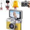 2026 New Mini Digital Camera with 1.47 in LCD Screen, 1080P Mini Camera with Built-in Flash & Flip Display, Portable Keychain Camera for Travel & Daily Use with Free 32GB Memory Card (1Pc/7) view 1