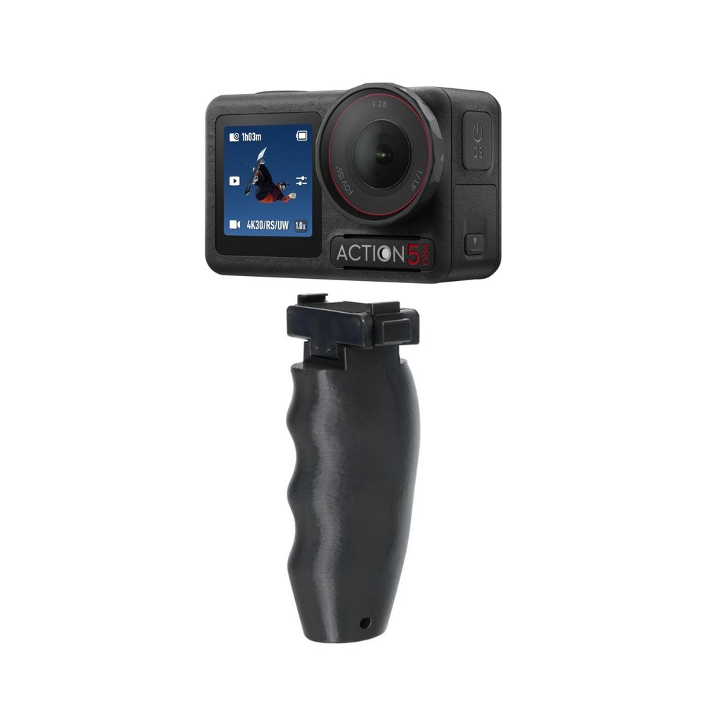 Portable Quick Release Grip for DJI ACTION5 Pro, Ergonomic Non Slip Lightweight Extension Handle, Sport Camera ACTION4/3/2 Holder with Wrist Strap.