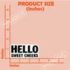 (3Pcs) Hello Sweet Cheeks Stickers  Funny Bathroom Quote Vinyl Decals Waterproof Sicker for Restroom Decor, Toilet Door, Mirror, Laptop, 3" x 1.5" view 2