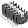 18-Pack, Including 6X 12mm TZe-231 + 6X 18mm TZe-241 + 6X 24mm TZe-651 Laminated White Replace for Brother Label Maker Tape Compatible with Brother Label Maker31 view 2