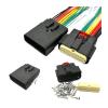 1/4 Set 20 Pin Car Connector 33472-2001 Automotive Left and Right Headlight Plug 33482-2001 for(Red) view 3