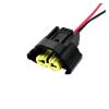 1 Set 2 Pin 2.8mm Auto Connector Female Fog Lamps Connector H11 M6 Plug 6189-0935 Two Forms for(Yellow) view 1