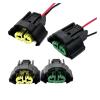 1 Set 2 Pin 2.8mm Auto Connector Female Fog Lamps Connector H11 M6 Plug 6189-0935 Two Forms for(Yellow) view 2