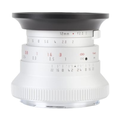 Fabater 12mm F2.0 Large Aperture Manual Focus Prime Lens, APS C Portrait Lens for Z50 ZFC Z30 Z6I Cameras, Wide Angle Manual Focus Fixed Large Aperture (Silver)