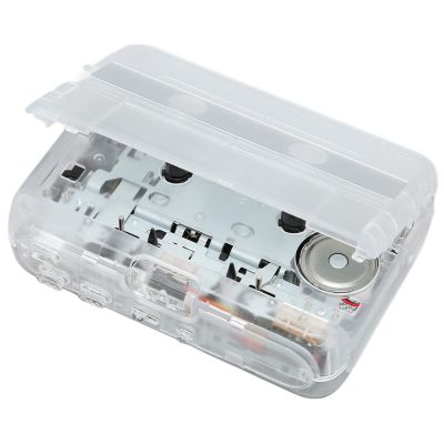 LUCKDANO TON007B Cassette Player with Earphones, Autoreverse Function, Retro Stereo Cassette Player, Portable Wireless Design. (White)