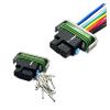 1 Set 12 Pin Female Automotive Wire Connector Sealed Cable Connectors Tachometer Plug for DJ7127A-0.8-21(Orange) view 3