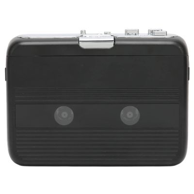 LUCKDANO TON007B Cassette Player with Earphones, Autoreverse Function, Retro Stereo Cassette Player, Portable Wireless Design. (Black)