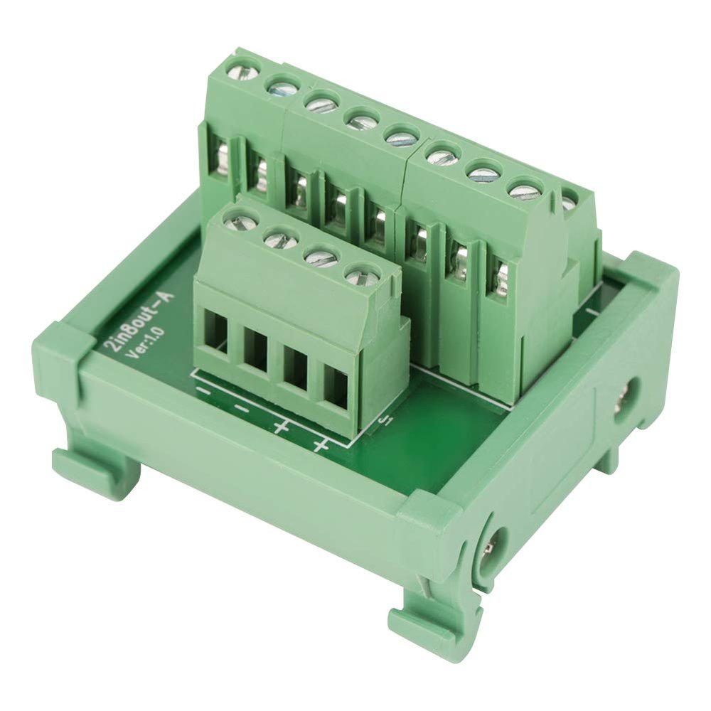 Power Distribution Module Breakout Board, 2 in 8 Out, DIN Rail and Panel Mount, 25A Current Capacity - Compact Structure, Ideal for Electrical Panels and