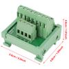 Power Distribution Module Breakout Board, 2 in 8 Out, DIN Rail and Panel Mount, 25A Current Capacity - Compact Structure, Ideal for Electrical Panels and view 4