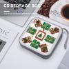 FekiLoot Christmas Gift Wrapping CD Case 40 Discs Heavy Duty Bag Binder Storage Booklet Album Portable DVD CD Case Holder for Car Sturdy Hard Plastic Disc Cases for Home Office Travel view 4