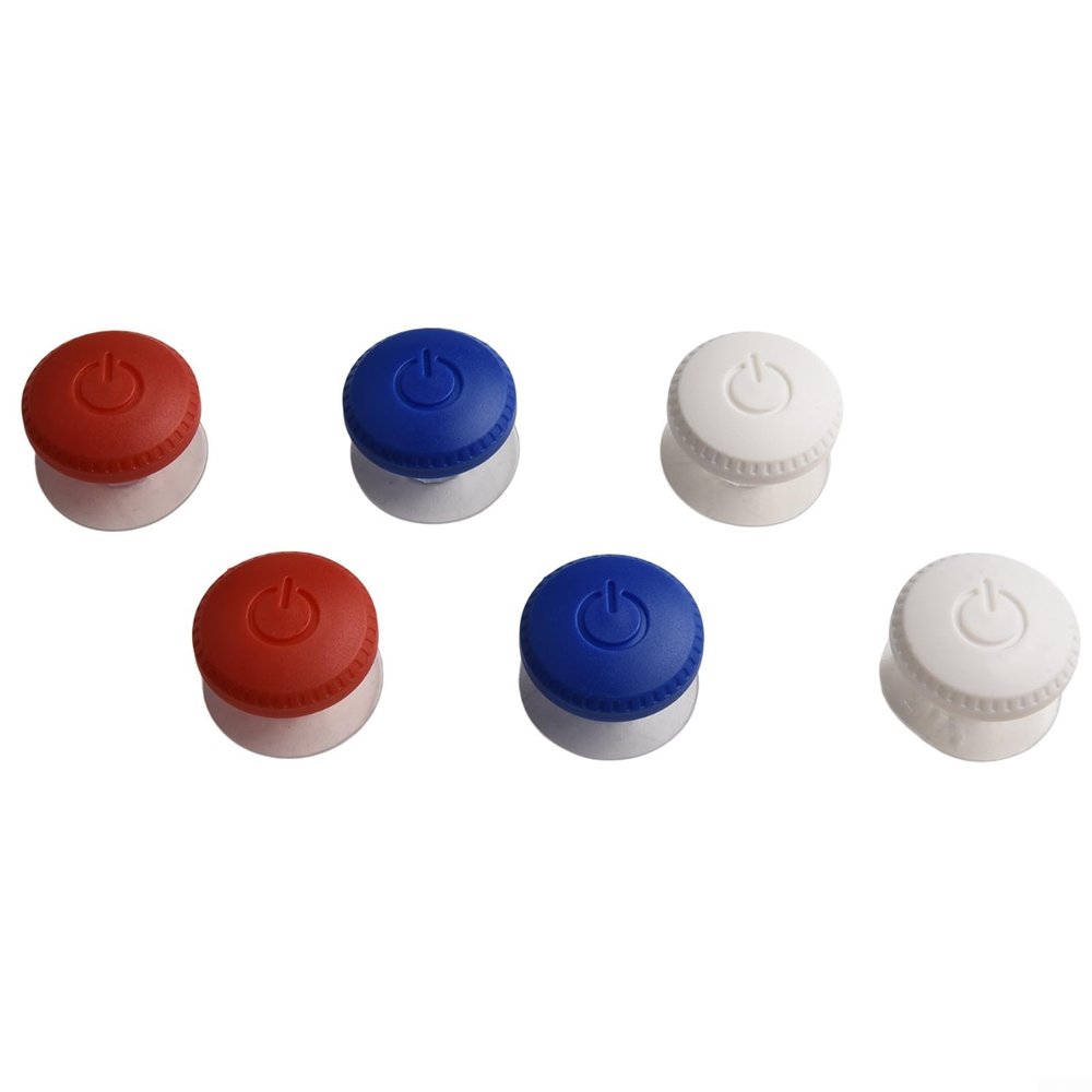 Round Toilet Flush Button Extender - 6 Pack for Easy Flush Pusher Tool for Toilet Tank Button Top, No Touch Toilet Flush Aid, Women Friendly Flush Button, Bathroom Toilet Accessory
