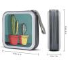 FekiLoot Cactus in Jar Dish CD Case 40 Discs Heavy Duty Bag Binder Storage Booklet Album Portable DVD CD Case Holder for Car Sturdy Hard Plastic Disc Cases for Home Office Travel view 2