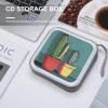 FekiLoot Cactus in Jar Dish CD Case 40 Discs Heavy Duty Bag Binder Storage Booklet Album Portable DVD CD Case Holder for Car Sturdy Hard Plastic Disc Cases for Home Office Travel view 4