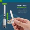Bolton Dart WiFi Antenna 2-Pack | Monopole | Dual-Band 2.4/5.8-7.125 GHz | RP-SMA M Connector | Omnidirectional | Compact, Rotatable, Hinged Design | for WiFi Routers & Access Points (2 WiFi Black) view 2