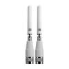 Bolton Dart WiFi Antenna 2-Pack | Monopole | Dual-Band 2.4/5.8-7.125 GHz | RP-SMA M Connector | Omnidirectional | Compact, Rotatable, Hinged Design | for WiFi Routers & Access Points (2 WiFi White) view 1