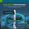 Bolton Dart WiFi Antenna 2-Pack | Monopole | Dual-Band 2.4/5.8-7.125 GHz | RP-SMA M Connector | Omnidirectional | Compact, Rotatable, Hinged Design | for WiFi Routers & Access Points (2 WiFi White) view 3
