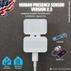 AKAMATIS Human Presence Sensor v2.3 for Home Assistant, mmWave Radar Wired Smart Motion Sensor, 2.4 GHz WiFi (Seeed C3 with External Antenna + LD2410B) view 2