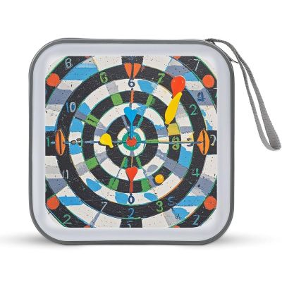 FekiLoot Colorful Dart Board CD Case 40 Discs Heavy Duty Bag Binder Storage Booklet Album Portable DVD CD Case Holder for Car Sturdy Hard Plastic Disc Cases for Home Office Travel