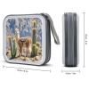 FekiLoot Llama Cactus CD Case 40 Discs Heavy Duty Bag Binder Storage Booklet Album Portable DVD CD Case Holder for Car Sturdy Hard Plastic Disc Cases for Home Office Travel view 2