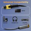 ESWN DNXB 192KHz DAC Optical to 6.35mm Female TRS Converter,Optical Audio Cable to 1/4" Cable Adapter,Digital to Analog Audio Converter for HDTV DVD Set-top Boxes(Unidirectional O-ptical to 1/4") view 3
