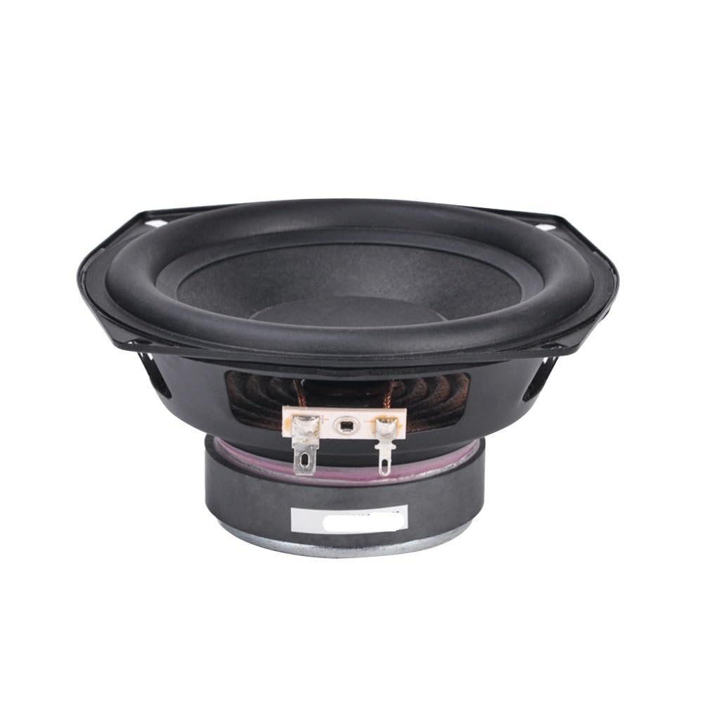 1Pcs 5.25 Inch Subwoofer Speaker 4 Ohm 30W Rubber Side Woofer Super Bass Speaker for Bookshelf Speakers