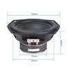 1Pcs 5.25 Inch Subwoofer Speaker 4 Ohm 30W Rubber Side Woofer Super Bass Speaker for Bookshelf Speakers view 3