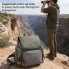 SPYMINNPOO Binocular Harness Chest Pack, Adjustable Binocular Pouch Rain Cover Bag for Hiking Camping view 2