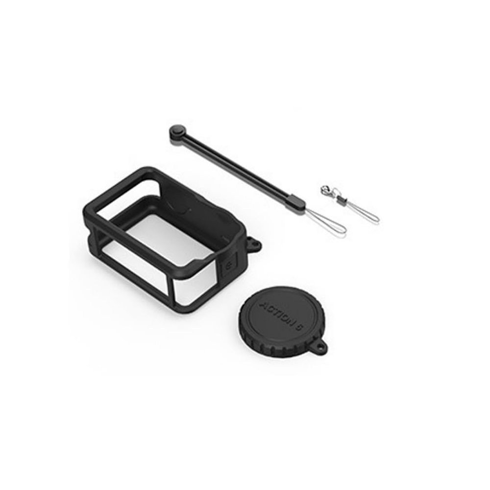Action Camera Protective Cover Case for DJI OSMO Action6 Silicone Shell with Lens Cap & Lanyard for Action 6