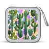 FekiLoot Cactus And Other Patterns CD Case 40 Discs Heavy Duty Bag Binder Storage Booklet Album Portable DVD CD Case Holder for Car Sturdy Hard Plastic Disc Cases for Home Office Travel view 1