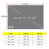 GPXIYZWFF Portable Projector Screen 60 72 84 100 Inch Foldable Metal Anti-Light Projection Screen 4K HD Movie Screen for Party Office Home(60inch (4:3)) view 2