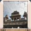10X5ft Fabric Indian Temples Backdrop Ornate Festival Background Religion Building Traditional Cultural Pattern Background Religious Festival Party Decorations Photo Booth Studio Props view 3