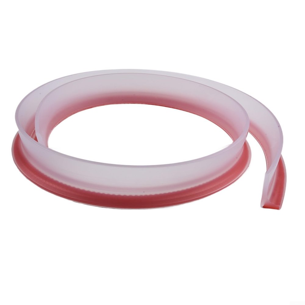 Silicone Shower Dam for Curbless Shower Barrier, 1M Flexible Water Retention Strip with Strong, Bathroom Threshold Seal to Leakage, for Easy Install Water Stopper -(Transparent)