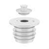 Silicone Drain Pipe Cover for Washing Machine, Deodorizing Washer Drain Seal with Leak Prevention, Pipe Seal 35-75mm, Fits Sink and Mop Pool Drains, White(45-50mm) view 1