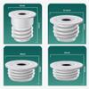 Silicone Drain Pipe Cover for Washing Machine, Deodorizing Washer Drain Seal with Leak Prevention, Pipe Seal 35-75mm, Fits Sink and Mop Pool Drains, White(45-50mm) view 4