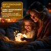Dog Night Light & Lamp for Kids - Squishy Silicone Lying Puppy, Dimmable and 7 RGB Colors, Switchable Animal Sound, Portable Rechargeable BPA-Free, Gift for Children/Teens/College Students/Girlfriends view 4