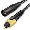 192KHz DAC Optical to XLR Male Converter, Unidirectional Optical to XLR view 1