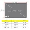 GPXIYZWFF Portable Projector Screen 4K HD Foldable Projection Screen 60'' 72'' 84'' 100'' Metal Anti Light Movie Screen for Home Party Backyard Cinema(100inch (16:9)) view 2