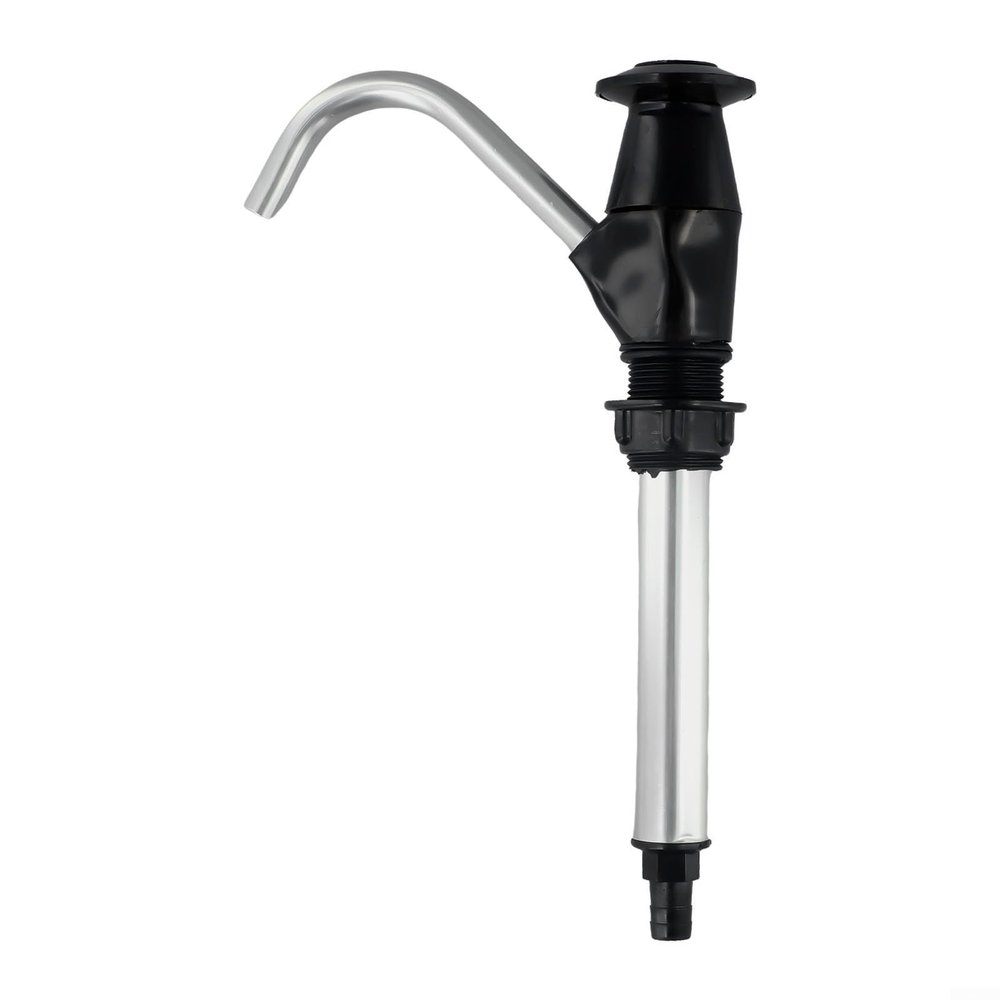 Water Hand for Camping Trailer Sink, RV and Boat Manual Water Replacement Tool, Self-Priming Portable Sink with Aluminum Alloy Construction, 275mm Length (Black)(Black)