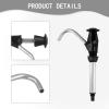 Water Hand for Camping Trailer Sink, RV and Boat Manual Water Replacement Tool, Self-Priming Portable Sink with Aluminum Alloy Construction, 275mm Length (Black)(Black) view 4