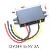 YCWHRCXKUZ 12V24V to 5V 3A DC DC Car Power Converter view 2