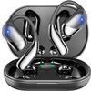 Open Ear Wireless Earbuds Headphones, Bluetooth Built-in Mic,Waterproof, LED Display Charging Case,on Ear Hooks clip Ear BudsUltra-Comfort Earphones Design for Running Fitness workout office gym view 1