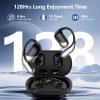 Open Ear Wireless Earbuds Headphones, Bluetooth Built-in Mic,Waterproof, LED Display Charging Case,on Ear Hooks clip Ear BudsUltra-Comfort Earphones Design for Running Fitness workout office gym view 2