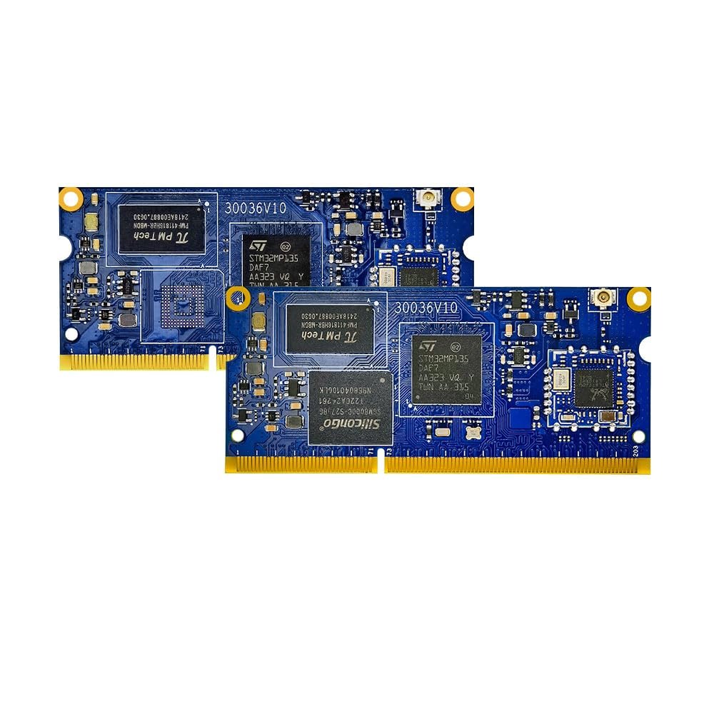 STM32MP135 Core Board 256/512M ECK10-135 ARM Cortex-A7 1GHz Linux Wi-Fi BLE4.2 Video Playback RJ45 USB (ECB10-PGD-I)