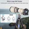 ARTCISE 50mm Low Profile Ball Head Tripod Head Heavy Duty CNC Aluminum Alloy Camera Ballhead with Arca-Swiss QR Plate U-Notch Vertical Shooting Bubble Level 55lbs Load for DSLR Camera Tripod Monopod view 2