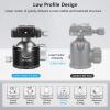 ARTCISE 50mm Low Profile Ball Head Tripod Head Heavy Duty CNC Aluminum Alloy Camera Ballhead with Arca-Swiss QR Plate U-Notch Vertical Shooting Bubble Level 55lbs Load for DSLR Camera Tripod Monopod view 3