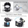 ARTCISE 50mm Low Profile Ball Head Tripod Head Heavy Duty CNC Aluminum Alloy Camera Ballhead with Arca-Swiss QR Plate U-Notch Vertical Shooting Bubble Level 55lbs Load for DSLR Camera Tripod Monopod view 4