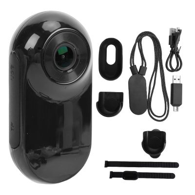 BAFOVY Thumb Size Camera, 128GB 1080P HD Recording Wearable Snap Cam, Magnetic Lanyard, for Sports Adventure (Black)